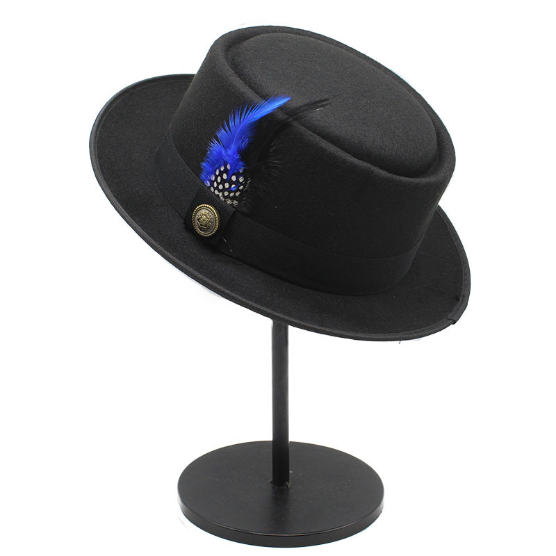 Vintage Pork Pie Hat Men Wide  - огляд і ціна Fedora Hat Wool