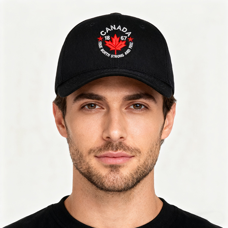 Embroidered Canada True North  - огляд і ціна Baseball Cap Structured