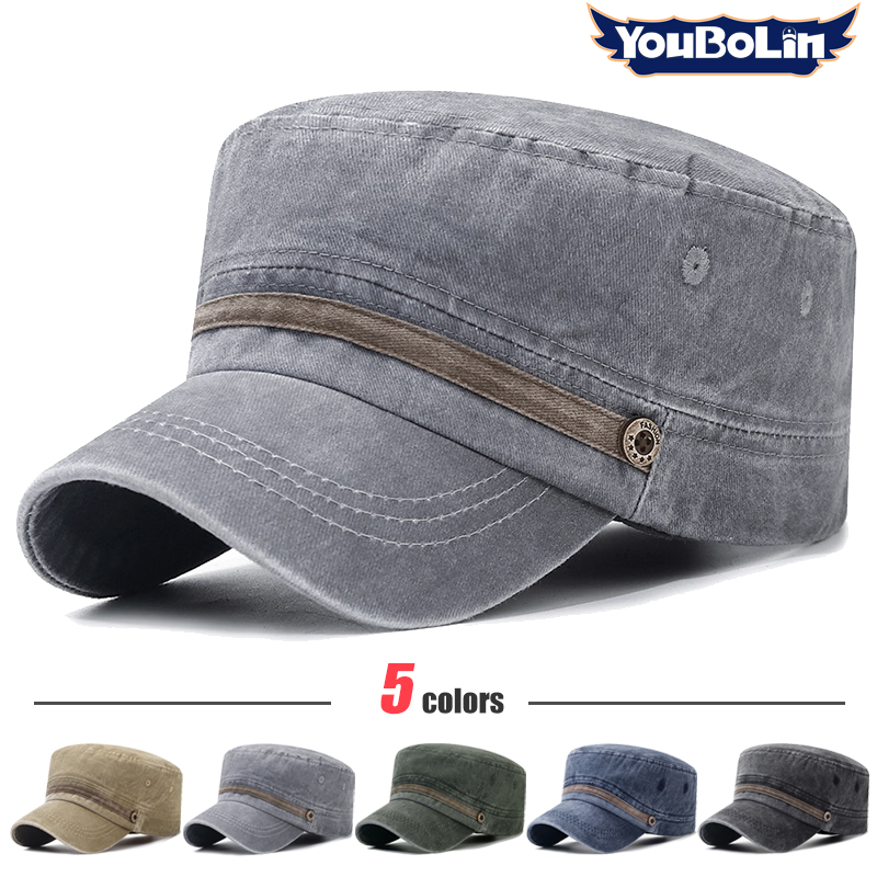 Washed hat, old cotton flat ha - огляд і ціна Dad Hat Cotton