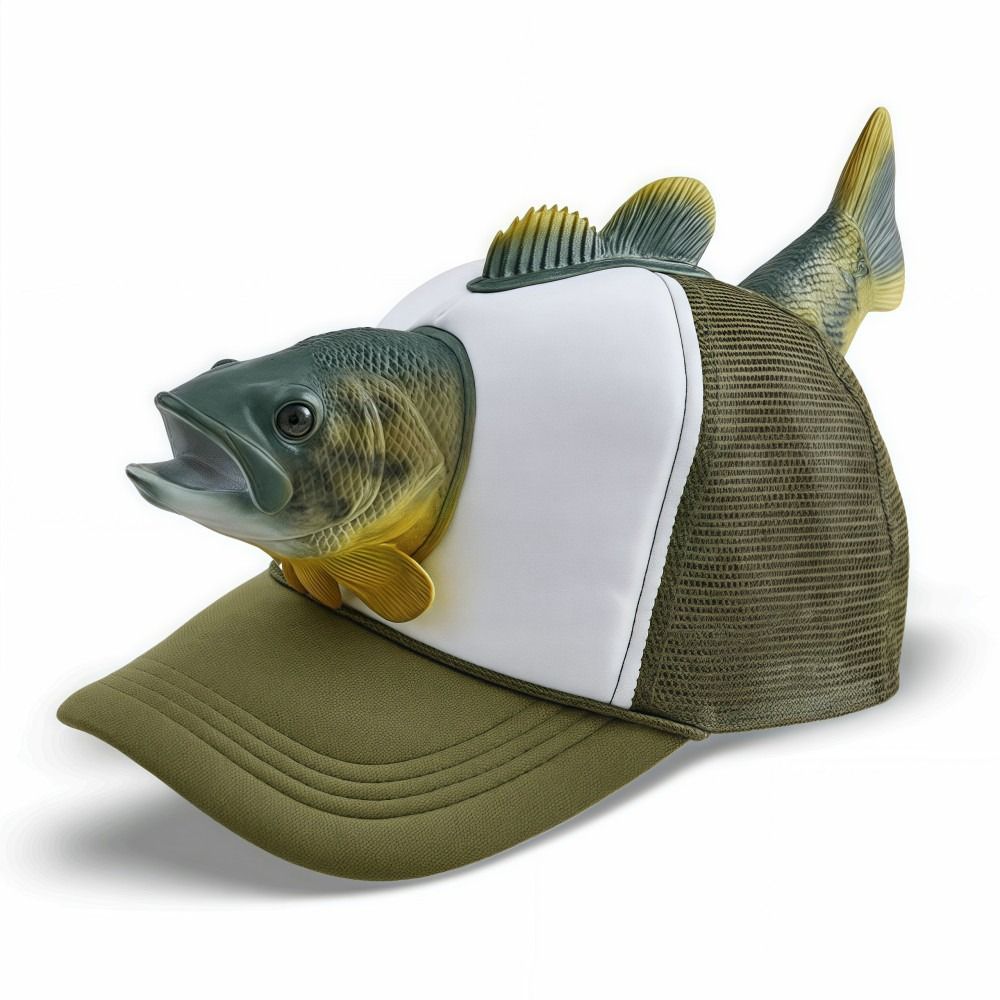 Funny 3D Fish Animal Trucker H - огляд і ціна Trucker Cap Mesh