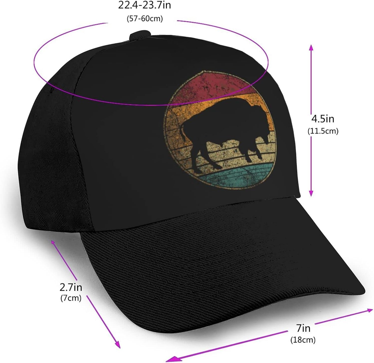 Vintage Distressed Buffalo Ret - огляд і ціна Golf Cap Dad