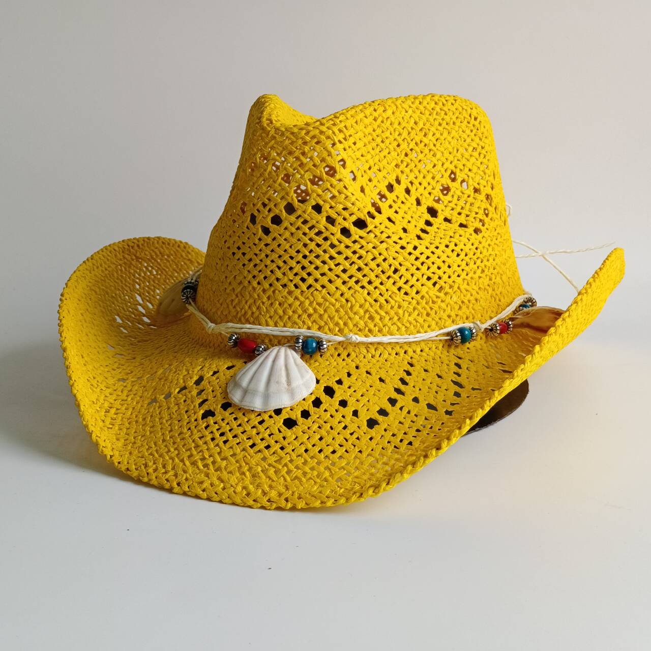 Bright yellow Cowboy Straw Hat - огляд і ціна Cowboy Hat Straw