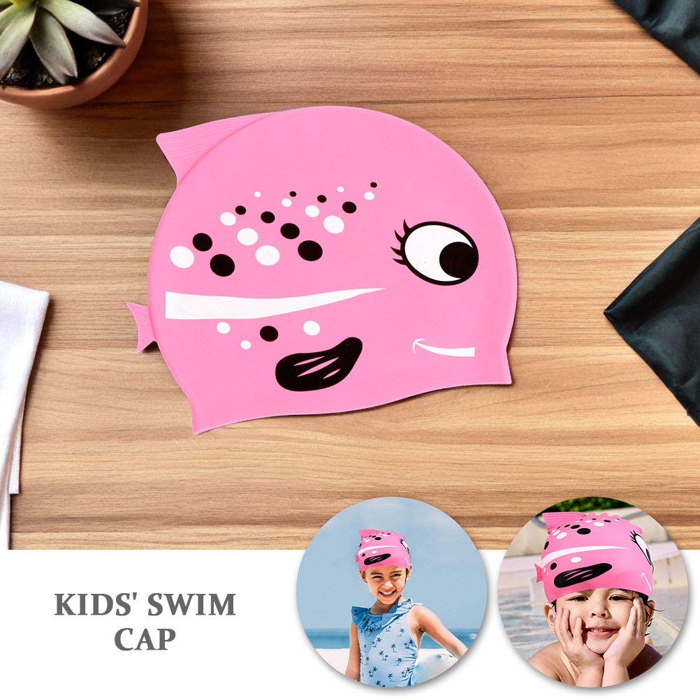 2Pcs Childrens Silicone Swim C - огляд і ціна Swim Hat Silicone