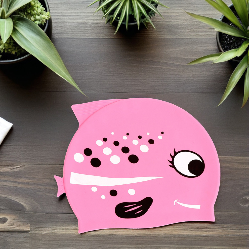 2Pcs Childrens Silicone Swim C - огляд і ціна Swim Hat Silicone