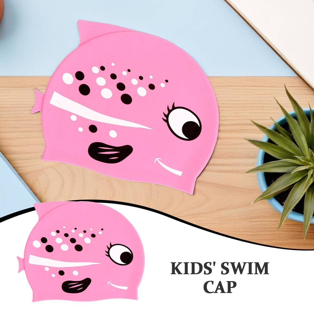2Pcs Childrens Silicone Swim C - огляд і ціна Swim Hat Silicone