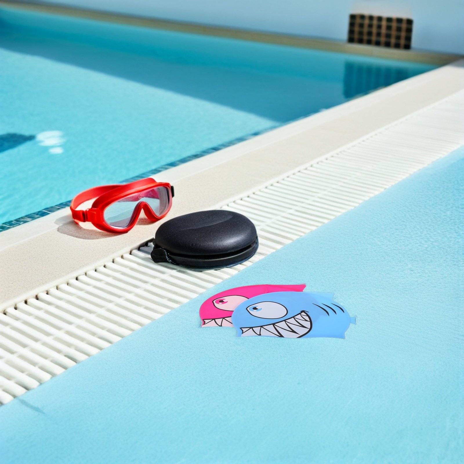 2Pcs Children Silicone Swim Ca - огляд і ціна Swim Hat Silicone