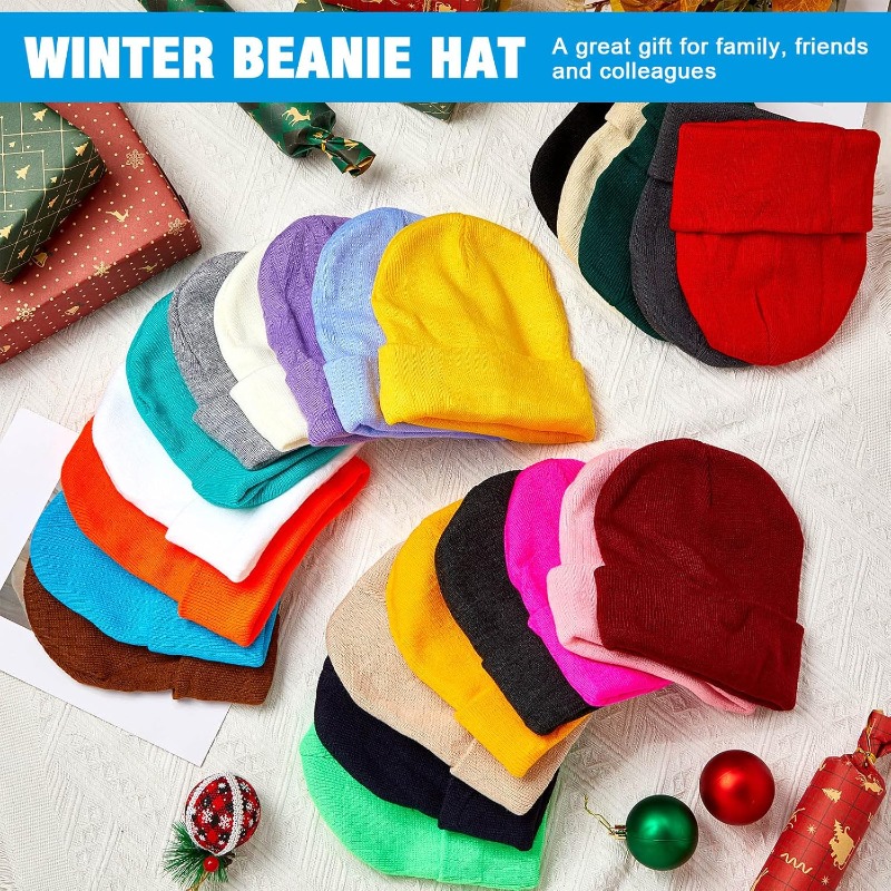 1pc Winter Warm Thick Beanie H - огляд і ціна Beanie Cuffed Knit