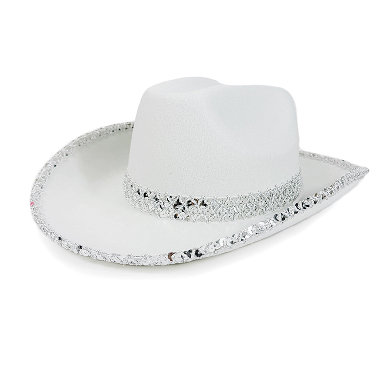 Women Men Sequin Cowgirl Hat S - огляд і ціна Sun Hat Wide Brim