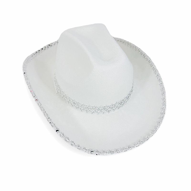 Women Men Sequin Cowgirl Hat S - огляд і ціна Sun Hat Wide Brim