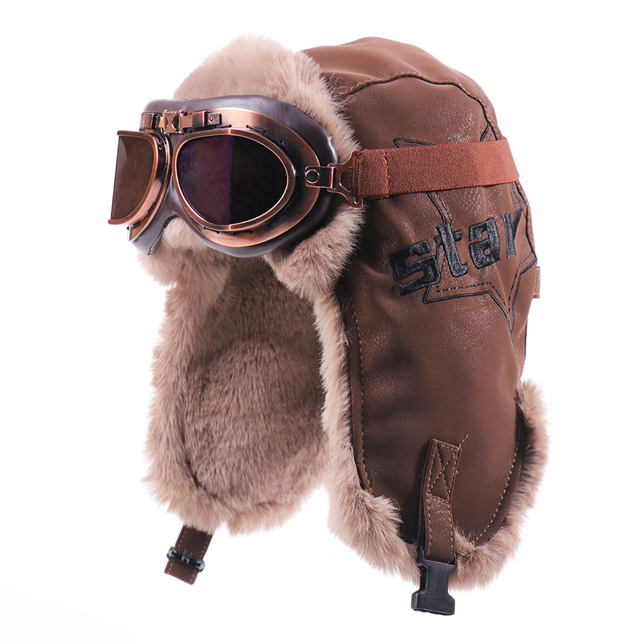 Men Women Vintage Harley Pilot - огляд і ціна Trapper Hat Ear Flap