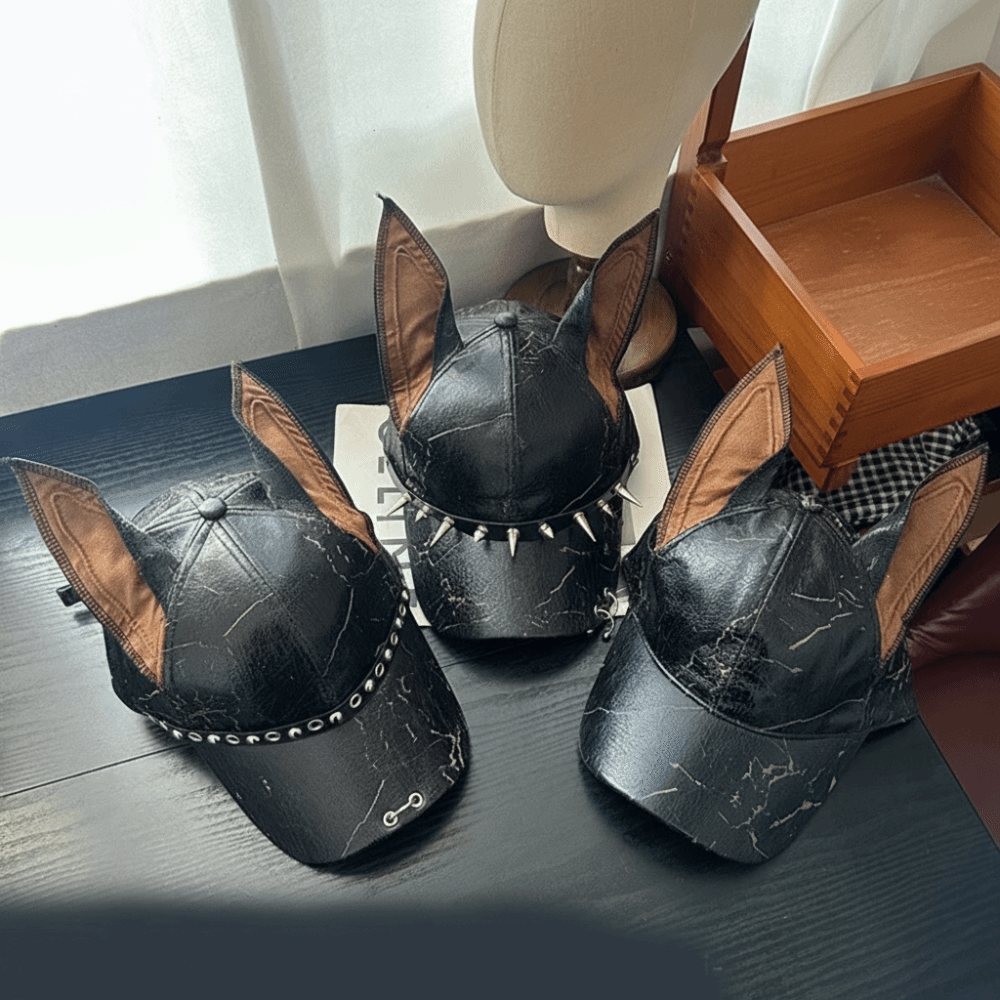 Fashion Punk Doberman Dog Ears - огляд і ціна Baseball Cap Structured