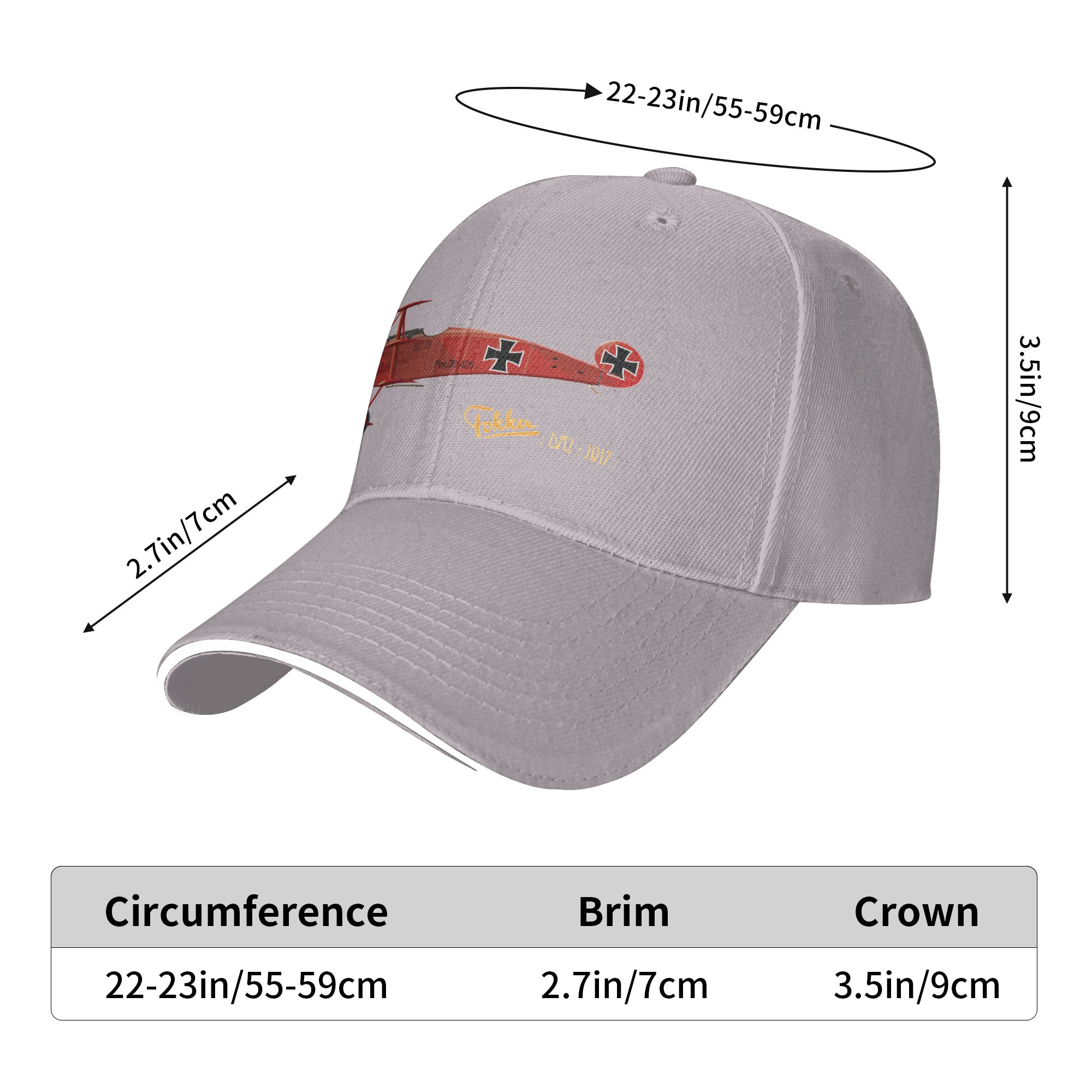 Fashion Fokker DR 1 - 1917  Cu - огляд і ціна Baseball Cap Structured