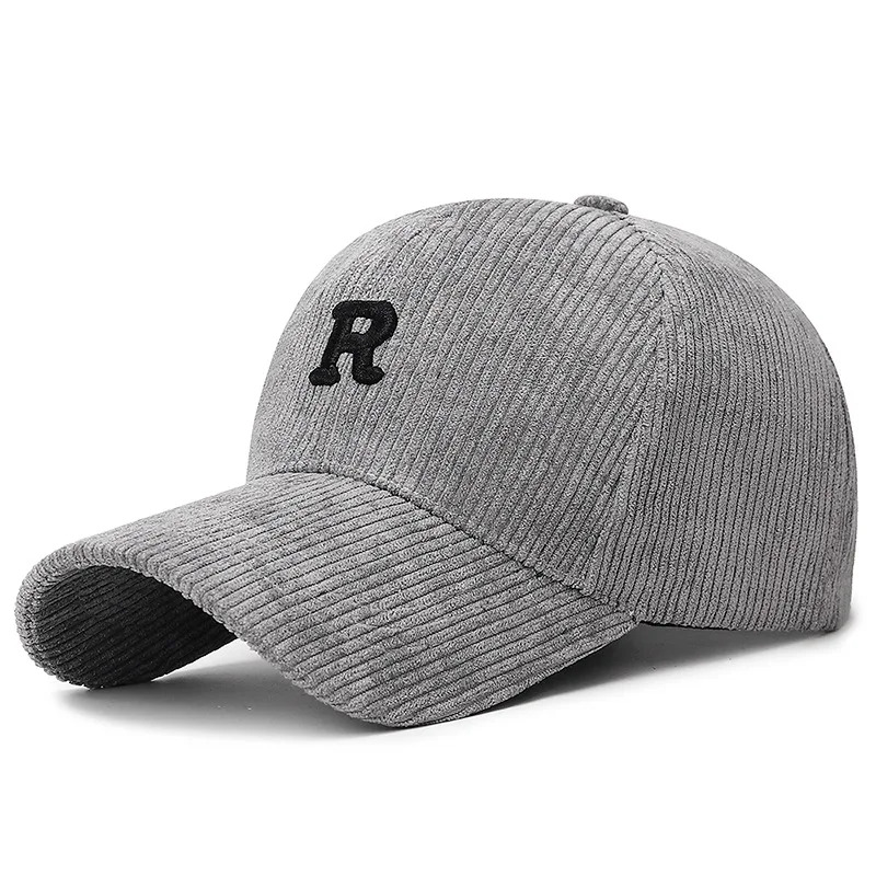 Solid Color Corduroy Baseball  - огляд і ціна Baseball Cap Structured